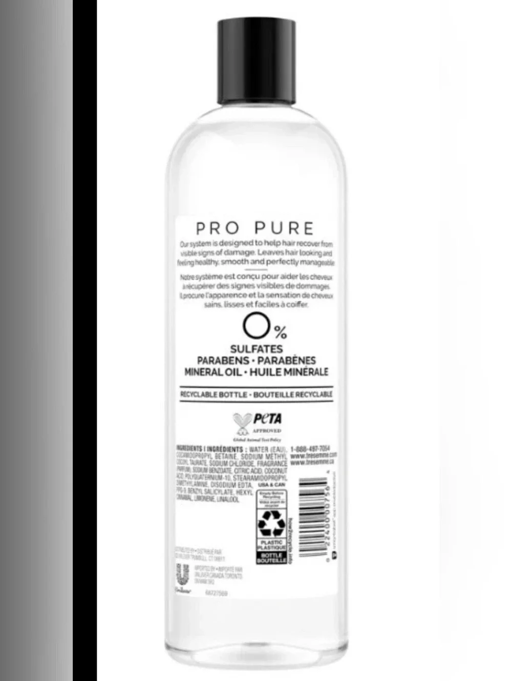 TRESemmé Pro for Damaged Hair & Recovery Sulfate Paraben Shampoo & Conditioner